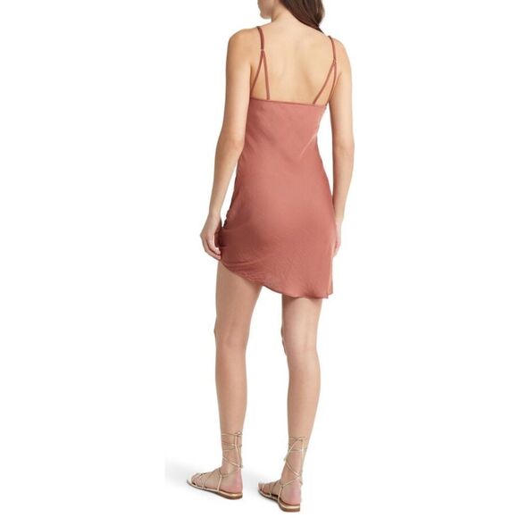 Free People Be My Ruched Slip dress NWT - Picture 2 of 4